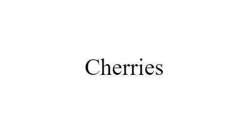 Cherries